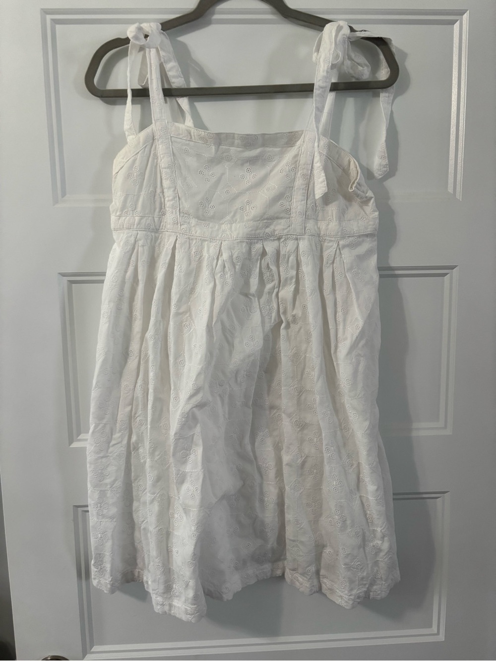 Old Navy White Eyelet Girls Top